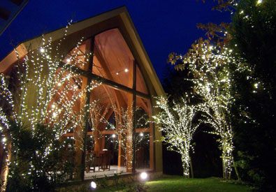 博多の森（教会）演出照明とイルミネーション設計・施工協力
