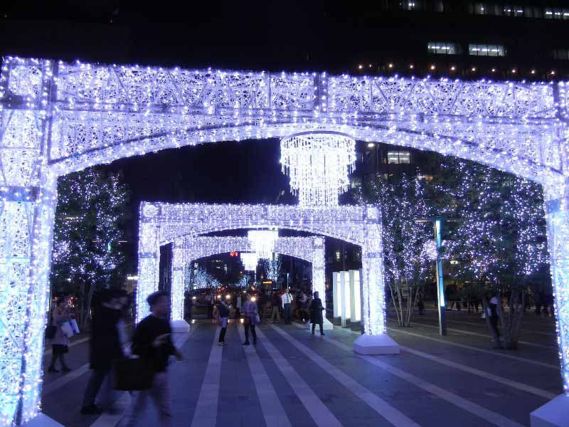 博多駅クリスマスイルミネーション装飾/2011年